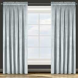 Design 91 Zasłona gotowa na przelotkach 140x250 srebrna