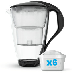 Szklany dzbanek filtrujący Dafi CRYSTAL LED czarny 6