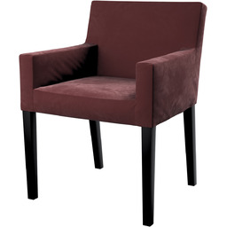 Pokrowiec na krzesło Nils, bordowy, krzesło Nils, Velvet