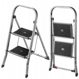 Drabina Stalowa Składana 2 Stopniowa Drabinka Domowa 150