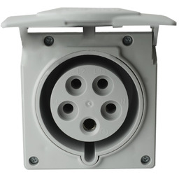 Gniazdo ścienne CEE z puszką podtynkowe 32A 400V