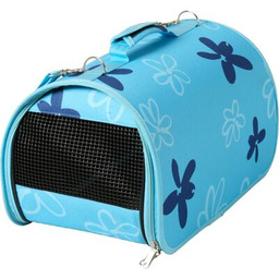 Torba transportowa FLOWER duża niebieska, czarna, petrol, jasnobrązowa