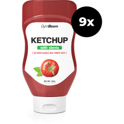 GymBeam Ketchup słodzony stewią 9 x 470 ml
