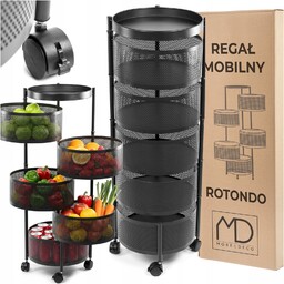 Regał mobilny 90cm stolik kuchenny na kółkach 5