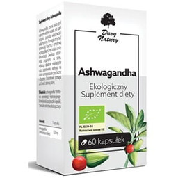 ASHWAGANDHA BIO 60 KAPSUŁEK (520 mg) - DARY