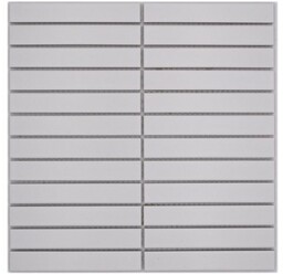 Mozaika ceramiczna Biała Prostokąt Matowa 29,6x30x0,75 cm