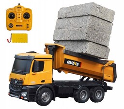 WYWROTKA CIĘŻARÓWKA zdalnie sterowana TIR HUINA 4x4 METAL