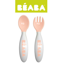 Beaba, Sztućce plastikowe w etui, Nude
