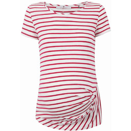 Damska bluza ciążowa w paski czerwona Bellybutton Maternity,