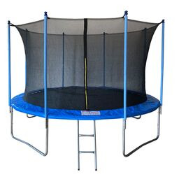 Trampolina 366 cm z siatką i drabinką