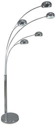 Zuma Line TS-5805 ZODIAC lampa podłogowa chrom 5xE14