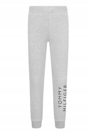 Tommy Hilfiger Spodnie dresowe dziecięce szare KB0KB07982 wąskie