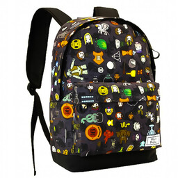 Plecak szkolny dla dzieci, gry, szary, Karactermania