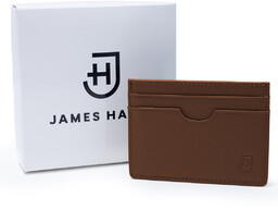 James Hawk Card Holder Brown - Brązowy portfel