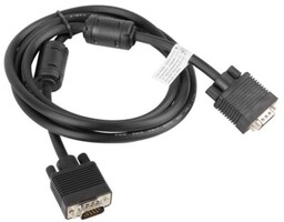 Lanberg kabel VGA M/M 1.8m czarny ekranowy ferryt