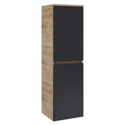 Szafka łazienkowa półsłupek czarno-brązowa 120 cm Elita