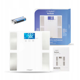 Waga Analityczna Elektroniczna Łazienkowa Vitammy Horizon Tłuszcz Woda