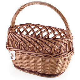 Koszyk wiklinowy kosz na owoce grzyby zakupy warzywa