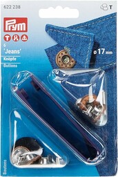 Prym Jeansy Non-Sew Open Stars Guziki, Rozmiar 17