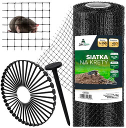 Siatka Na Krety Nornice 40g/m 1x100m + Szpilki