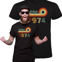 Koszulka Urodzinowa na Prezent 50 urodziny rocznik 1974