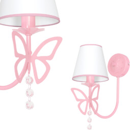 Kinkiet dziecięcy CHARLOTTE różowy