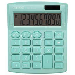 Kalkulator biurowy Citizen, SDC-810NRGRE, zielony