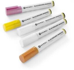 Hendi Markery kredowe ścięta końcówka 6mm, żółty, różowy,