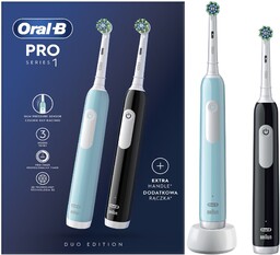 ORAL-B Szczoteczka elektryczna PRO1 zestaw Braun Oral-B szczoteczka