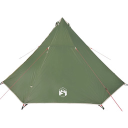 vidaXL Namiot rodzinny tipi, 8-osobowy, zielony, wodoszczelny