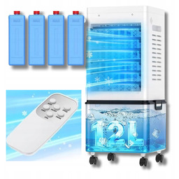 Klimatyzator Przenośny 45W Chłodnica Powietrza 12L Timer Pilot