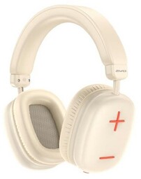 AWEI Słuchawki Bluetooth nauszne AT6 Beżowe