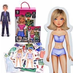 Gra Magnetyczna Ubieranie Postaci Dziewczynka Chłopiec Zabawka