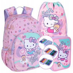 Hello Kitty Zestaw Do Przedszkola Plecak Mały Worek