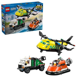 LEGO City 60505 Samolot, wóz serwisowy i poduszkowiec