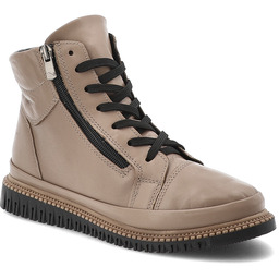 Artiker Beżowe Botki Modne Obuwie Damskie