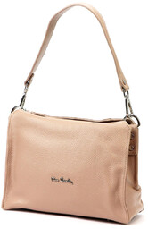 Skórzana damska listonoszka na ramię z organizerem