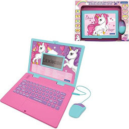 Lexibook, Unicorn, Dwujęzyczny komputer edukacyjny ANGIELSKI/POLSKI, Zabawka