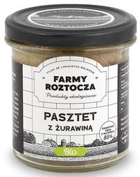PASZTET DROBIOWO-WIEPRZOWY Z ŻURAWINĄ BIO 180 G (SŁOIK)