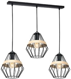 MILAGRO MLP5525 Lampa wisząca CLIFF BLACK 3xE27