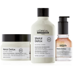 Loreal Metal Detox, zestaw po koloryzacji i dekoloryzacji,
