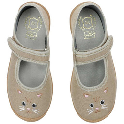 Kapcie dziecięce KOTEK rzepy wkładka skórzana polskie RAWEKS