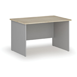 Biurko PRIMO GRAY, 120x80 cm, szary/dąb naturalny