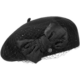 Beret Baskijski Wełniany Serricella by Lierys, czarny, One