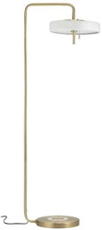 Lampa podłogowa ARTDECO biało - złota 162 cm