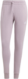 Spodnie damskie adidas Essentials 3-Stripes Fleece fioletowe IR5403