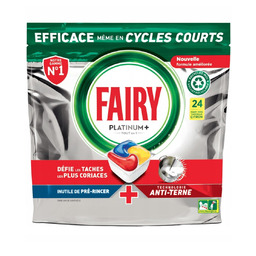 FAIRY Platinum Plus Kapsułki do Zmywarki 24szt Cytryna