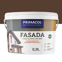 PRIMACOL Fasada Eco Farba Elewacyjna Ciemny Brąz 0,9L
