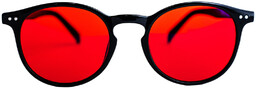 DERMOMEDICA Glasses Red Audrey okulary z soczewkami wspierającymi