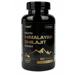 Mumio Himalajskie Żywe Shilajit Gold Kapsułki Herbin 60